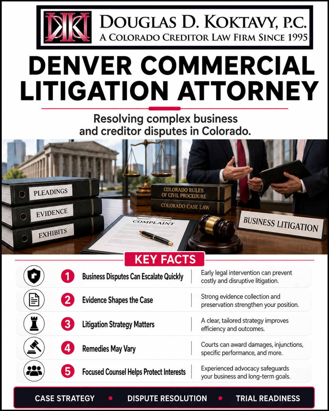 Commercial Litigation Attorney Infographic